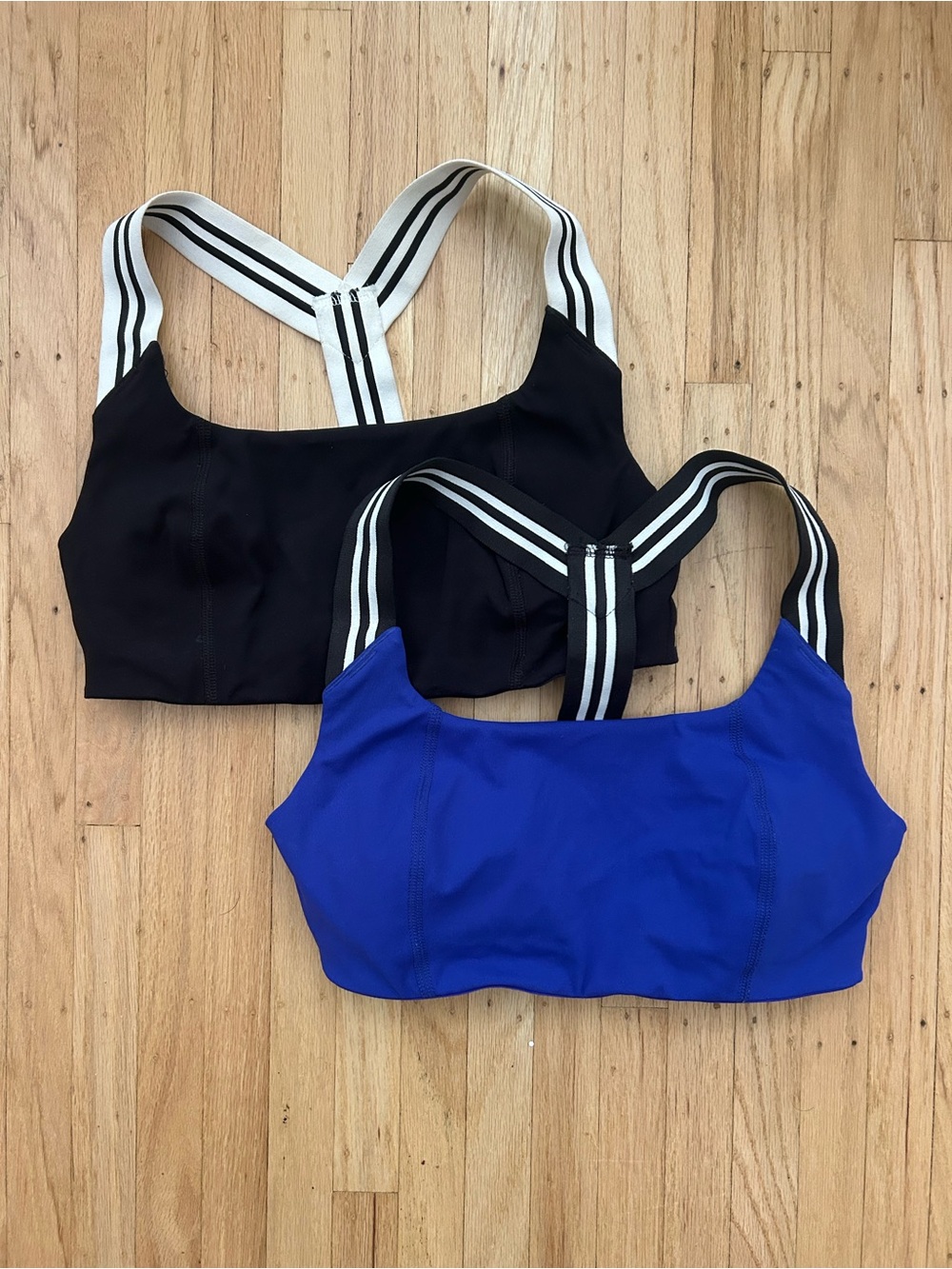 FP Movement by Free People Zephyr Black & Blue Sports Bra Crop Tops XS